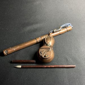 印籠型矢立真鍮