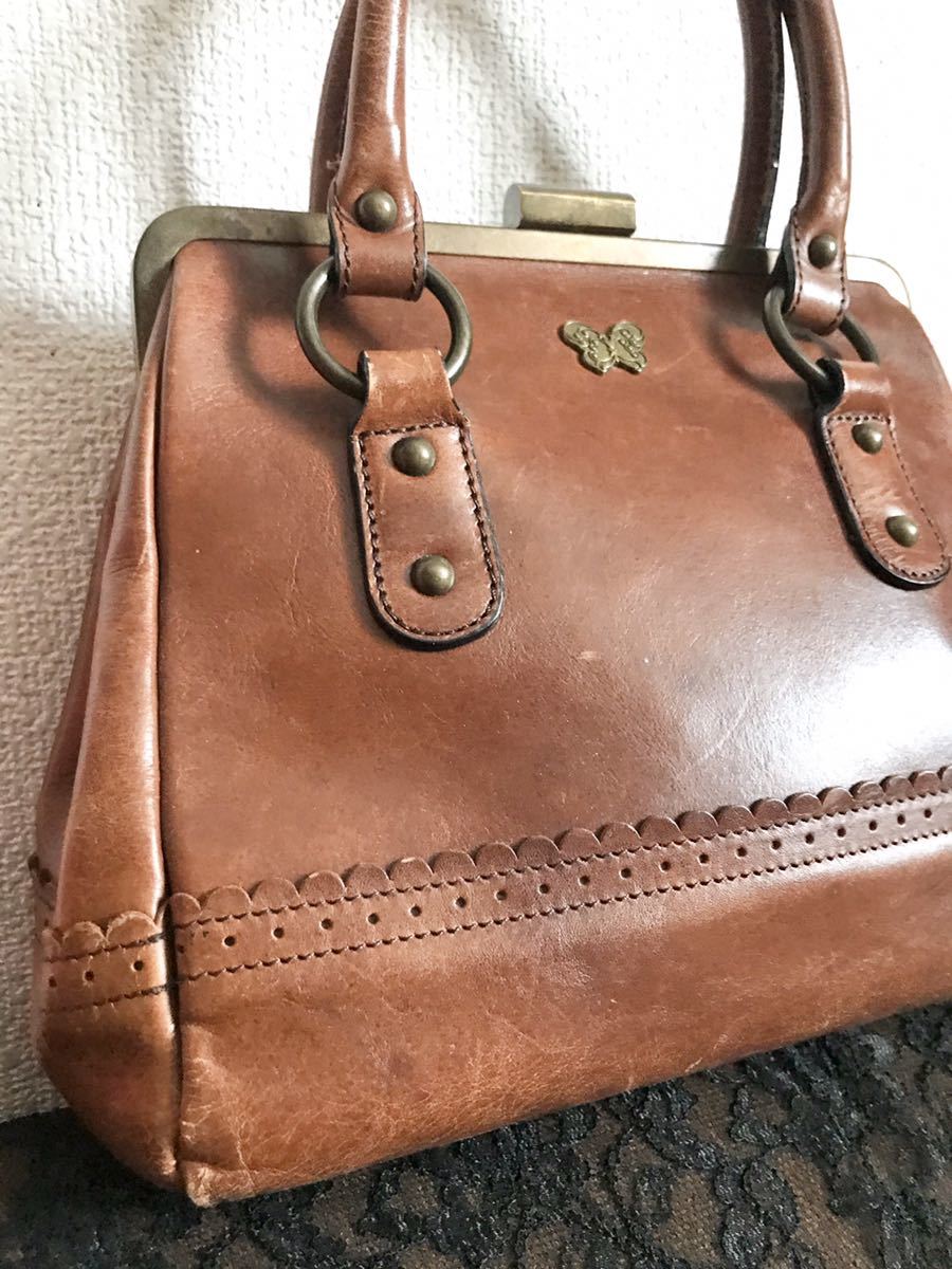 Anna Sui アナスイ バッグ 鞄 カバン ハンドバッグ 革 がま口タイプ かばん バッグ 売買されたオークション情報 Yahooの商品情報をアーカイブ公開 オークファン Aucfan Com