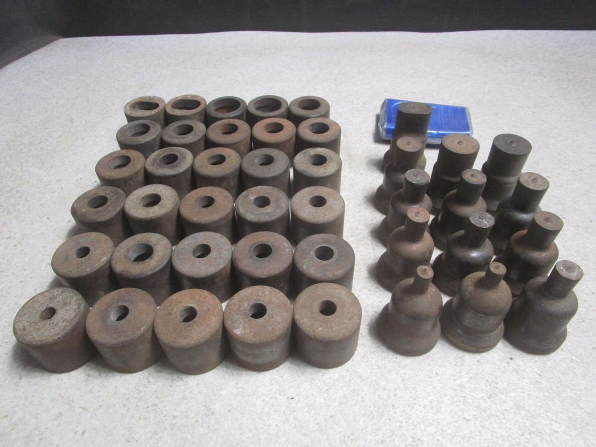 お得，人気SALE 四飯d337 電動/手動 油圧パンチャー 替刃 ポンチ オス側 10-06 30mm メス側 9mm 30mm 計43個セット(消耗品)｜売買されたオークション情報、yahooの商品情報をアーカイブ公開 - オークファン 鉄工用
