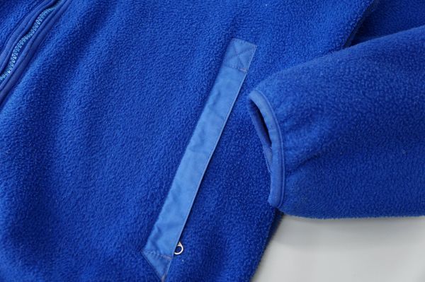 ta0348【90'sヴィンテージ/米国製】*パタゴニア/patagonia*フリースジャケット/ジップアップブルゾン/アウトドア/ブルー/青