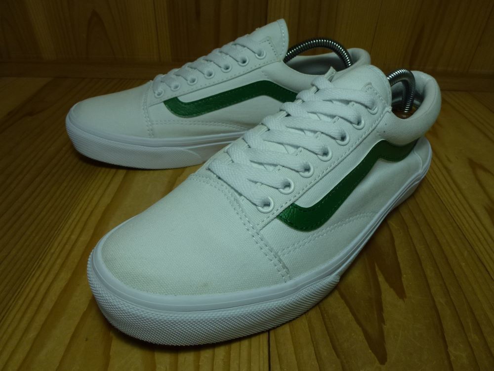 Vans バンズ Old Skool オールドスクール 白 緑 26 0cm Used 検sk8 ハーフキャブ スニーカー 26 0cm 売買されたオークション情報 Yahooの商品情報をアーカイブ公開 オークファン Aucfan Com
