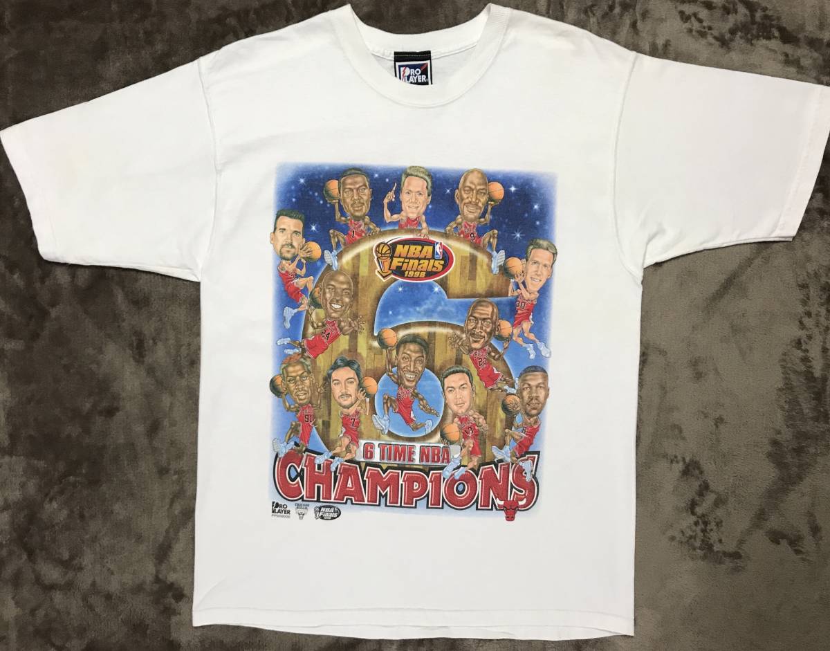  NBA 98 FINALS ブルズ PRO PLAYER 両面プリント Tシャツ M 90s ジョーダン BULLS jordan(Tシャツ)｜売買されたオークション情報、yahooの商品情報をアーカイブ公開 - オークファン Tシャツ