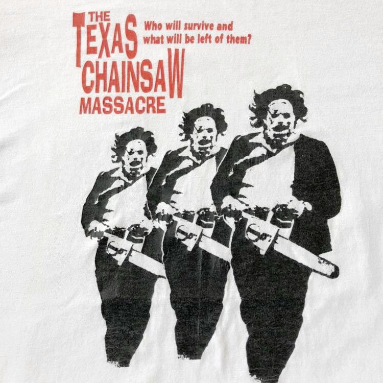 90s The Texas Chain Saw Massacre (悪魔のいけにえ) Tシャツ 白 USA製 