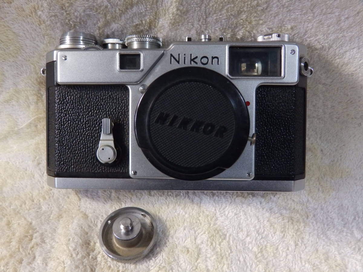 レンジファインダー・ニコンカメラ レンズ有りNikon S3 シャッターOK