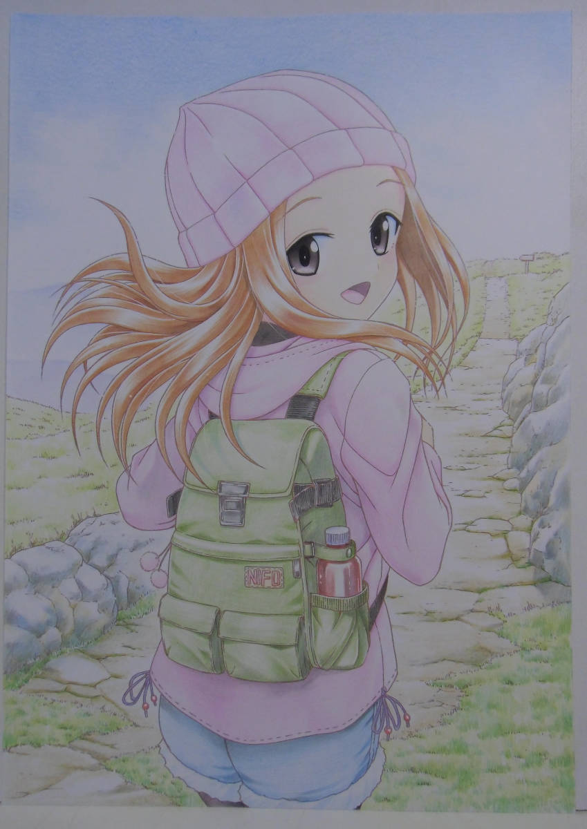 からかい上手の高木さん 二人の春休み1 春風登山 色鉛筆アート 手描きイラスト 売買されたオークション情報 Yahooの商品情報をアーカイブ公開 オークファン Aucfan Com