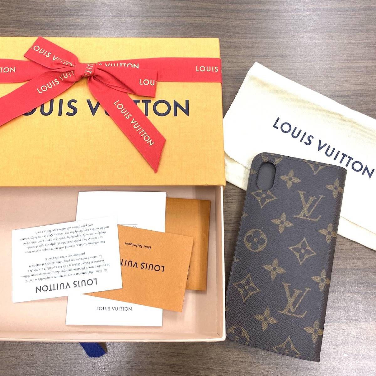 ◇Ki47】中古 Louis Vuitton ルイヴィトン iPhoneXsMAX フォリオ