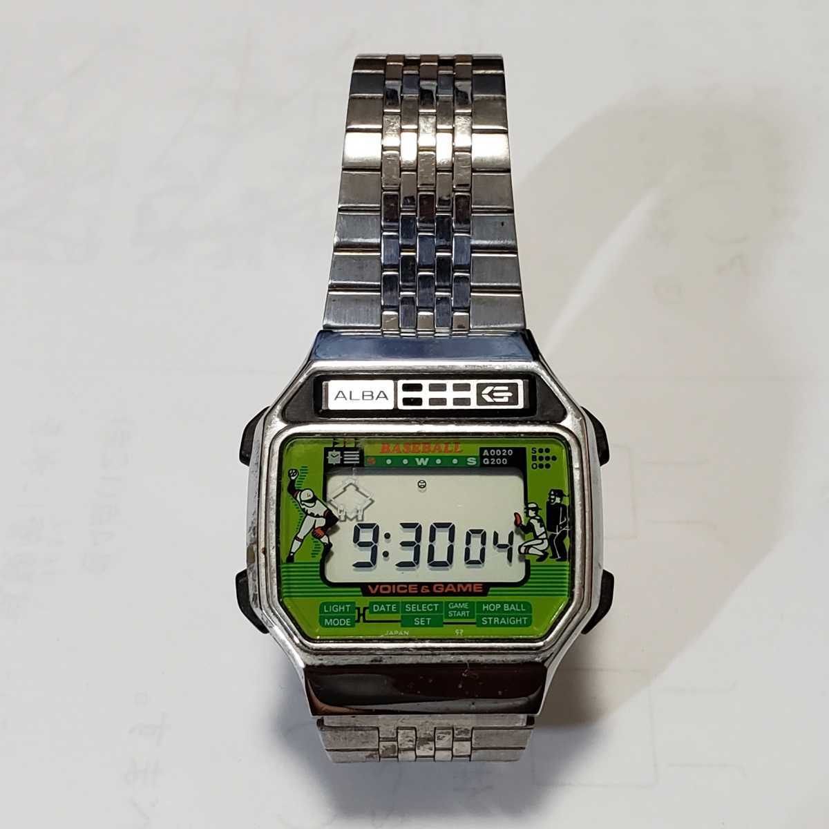 SEIKO セイコー ALBA アルバ Y822-4000 野球盤 ベースボール ゲーム 