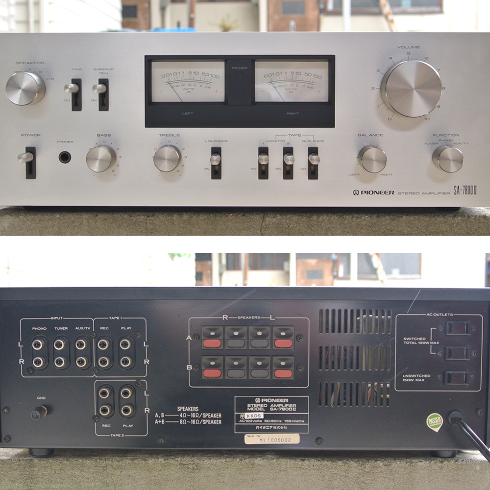 Pioneerパイオニア SA-7800II プリメインアンプ 通電確認済 SA-7800ⅱ
