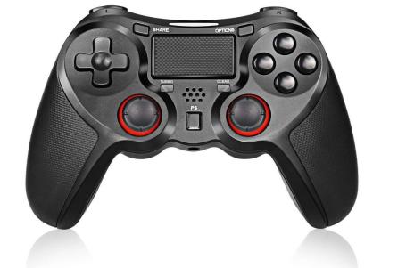 PS4 ワイヤレス コントローラー PS4/PS4 Pro/Slim/PC対応 高耐久ボタン無線USB Bluetooth 接続 PS4 ゲームパッド 人間工学 二重振動_1