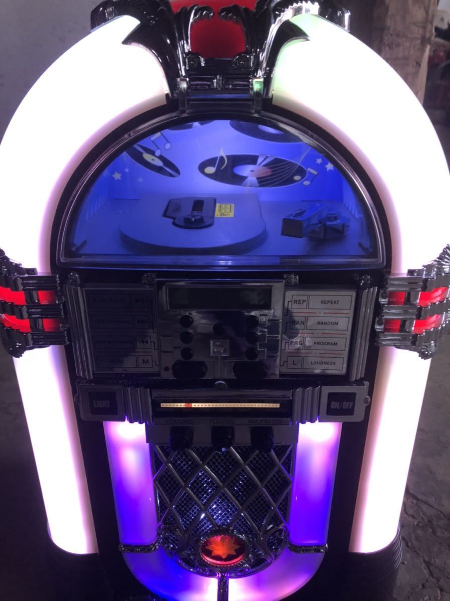 レトロ ジュークボックス CDプレイヤー ラジオ アメリカン雑貨