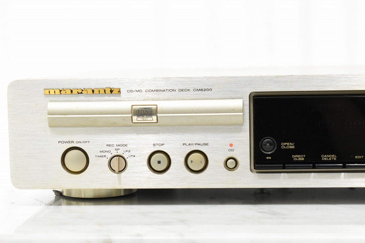 送料1000円!!】MARANTZ マランツ CD/MDデッキ CM6200【ジャンク品