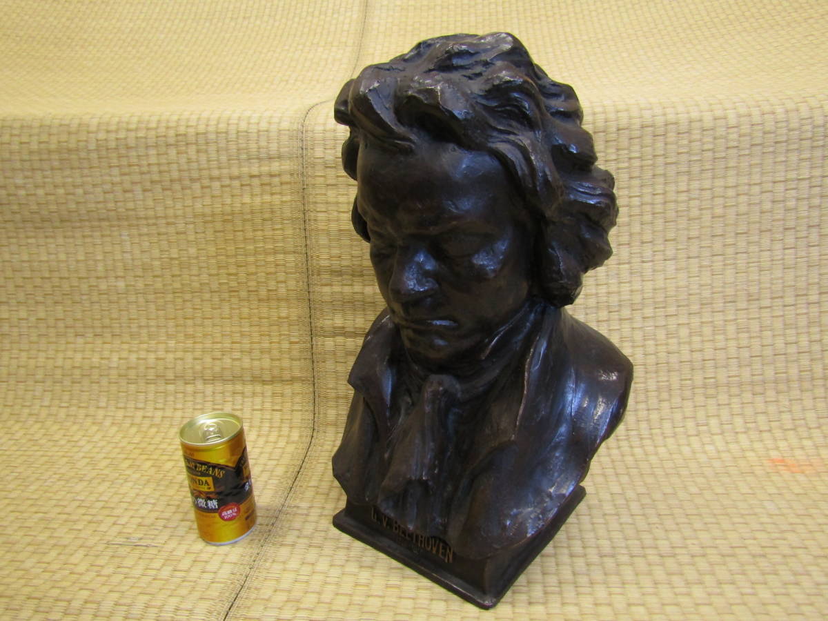 □ベートーヴェン ブロンズ風 胸像 L.V.BEETHOVEN □オブジェ 置物