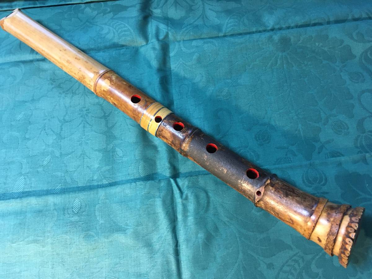 【美品】尺八 琴古流 一尺六寸管（田嶋撰・竹勇 銘）銀縁唄口 琴古流 美品尺八 一尺六寸管（田嶋撰・竹勇 銘）銀縁唄口 - メルカリ