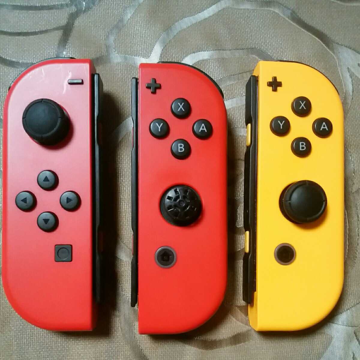 ニンテンドースイッチ☆不具合品☆ジョイコン(レッド×2オレンジ×1