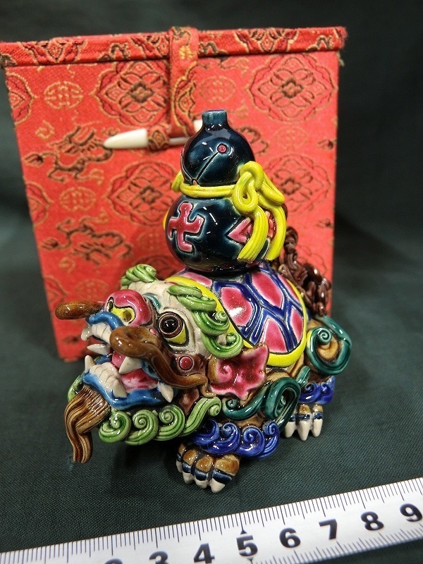 A4244 林俊亨 智盧 陶光款 交趾焼 瓢背負い龍亀 小品 置物 2026年最新交趾焼 台湾の人気アイテム - 両獅子 鹿港窯禮品館｜台灣國寶交趾陶龍如意L 比價比個夠BigGo