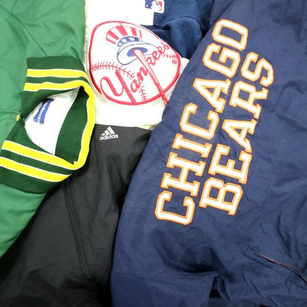 S*n様 A10 ナイキ　アディダス　アメリカ古着ジャケットミックス36着セット ☆訳有 USA古着 古着MIX adidas NIKE ナイキ 他 ナイロンジャケット