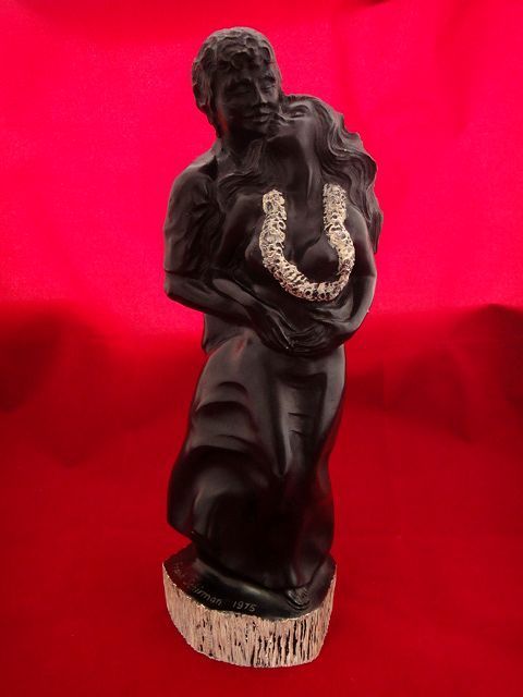 【数量限定，安い】 ビンテージ 1975年 PILIALOHA ハワイ フランクシャーマン黒珊瑚 フラガイ フラガール オブジェ置物インテリア ブラックコーラル恋人(洋風)｜売買されたオークション情報、yahooの商品情報をアー 洋風