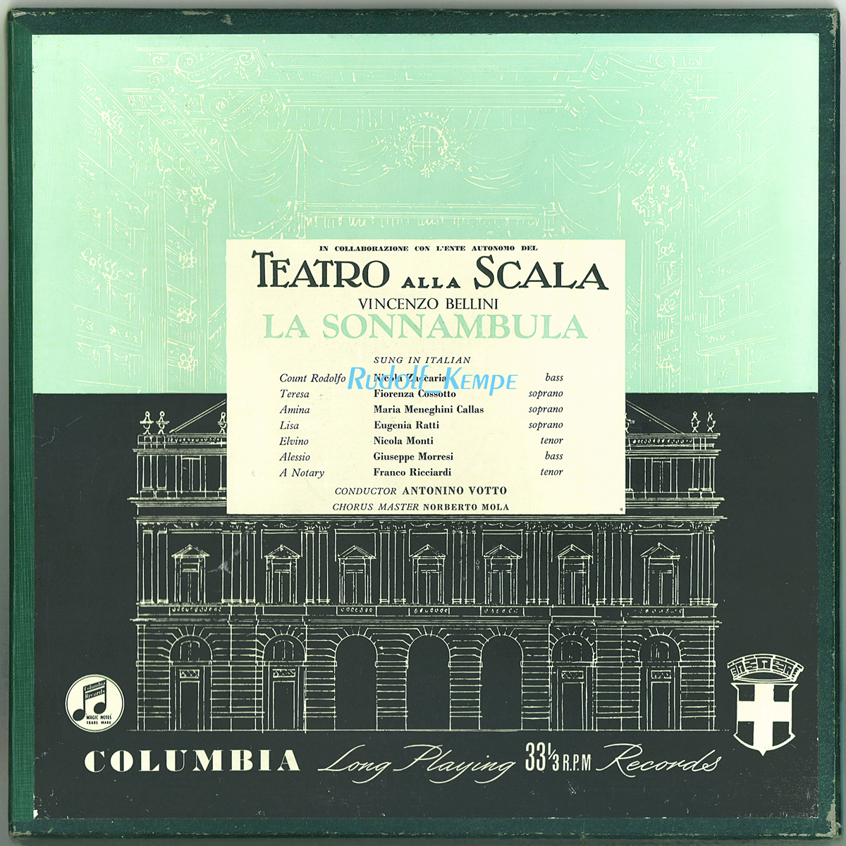 英Columbia 33CX1469/71　夢遊病の女　マリア・カラス　スカラ座 英Columbia 33CX1469⁄71 マリア・カラス 夢遊病の女 スカラ座