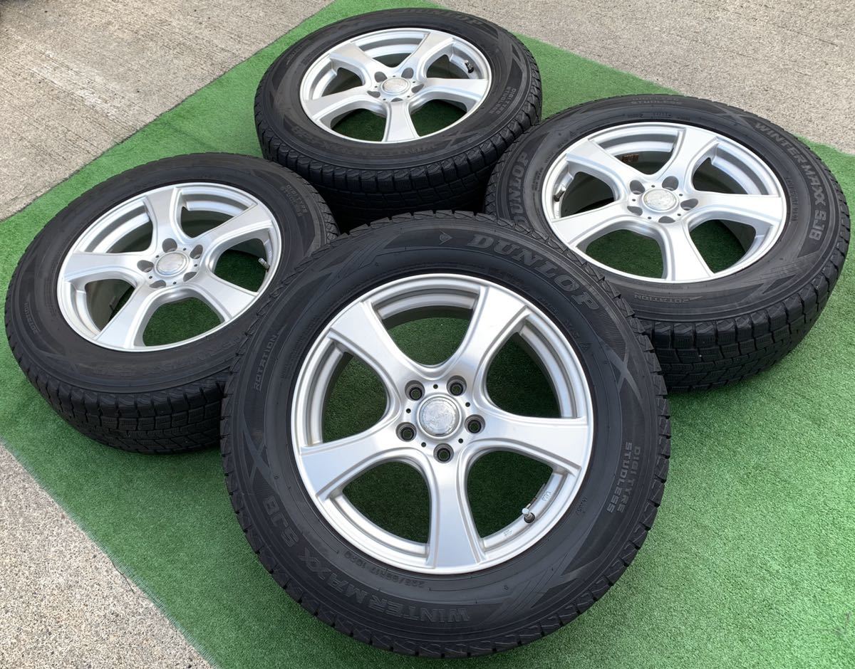 VIOLENTO 17インチホイール& 225/65R17 DUNLOP スタッドレスタイヤ4本