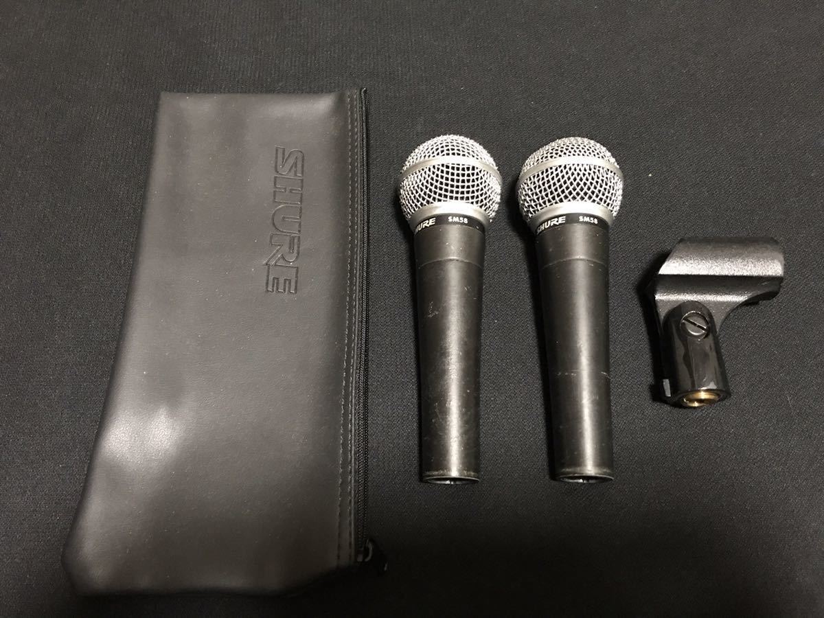 SHURE シュアー ダイナミックマイク 2本セット C606 SM58