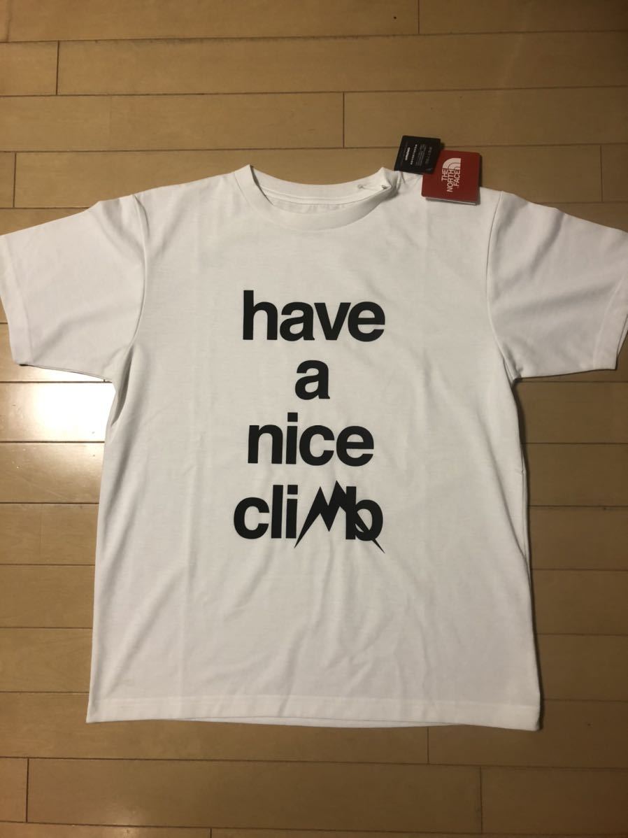 【安い，新作登場】 ノースフェイス 直営店購入 HAVE A NICE CLIMB TEE 白 NT31995 L 半袖Tシャツ 正規品(半袖Tシャツ)｜売買されたオークション情報、yahooの商品情報をアーカイブ公開 - オークファン 男性用
