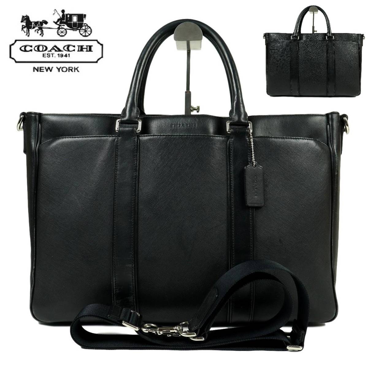 S577】【オールレザー】COACH コーチ 2wayバッグ ショルダーバッグ