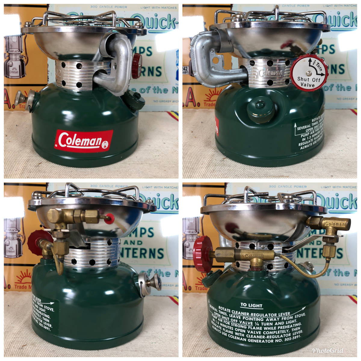 美品 コールマン 502 シングルバーナー 1964年9月刻印 分解整備済 