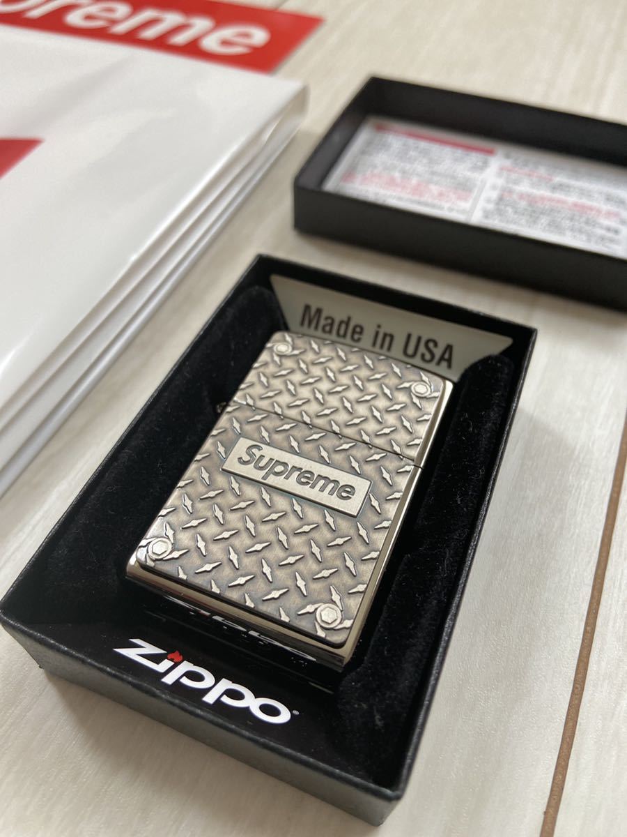19fw Supreme Diamond Plate Zippo シュプリーム ダイヤモンド ジッポ