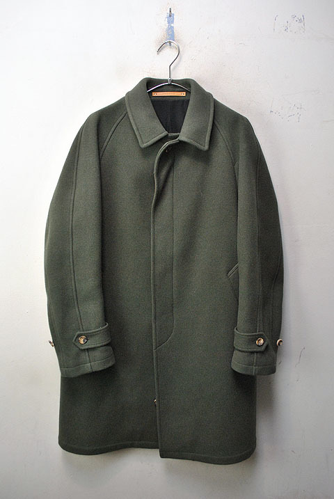 SCYE BASICS ウールカシミヤメルトンバルマカンコート サイ