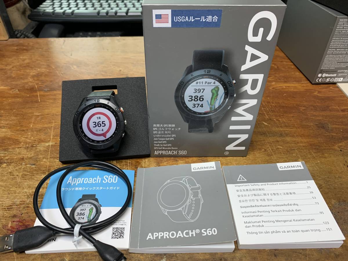 品質保証，定番 Garmin Approach S60 ブラック(その他)｜売買されたオークション情報、yahooの商品情報をアーカイブ公開 - オークファン その他