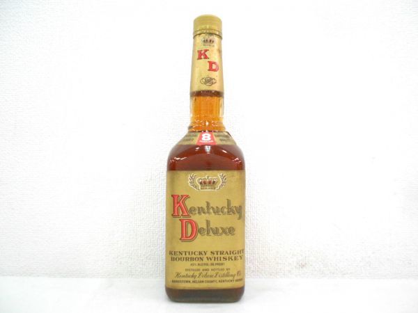 未開栓 Kentucky Deluxe 750ml ストレートバーボンウイスキー 限定 正規 古酒 Kentucky Deluxe 8年 ケンタッキー デラックス