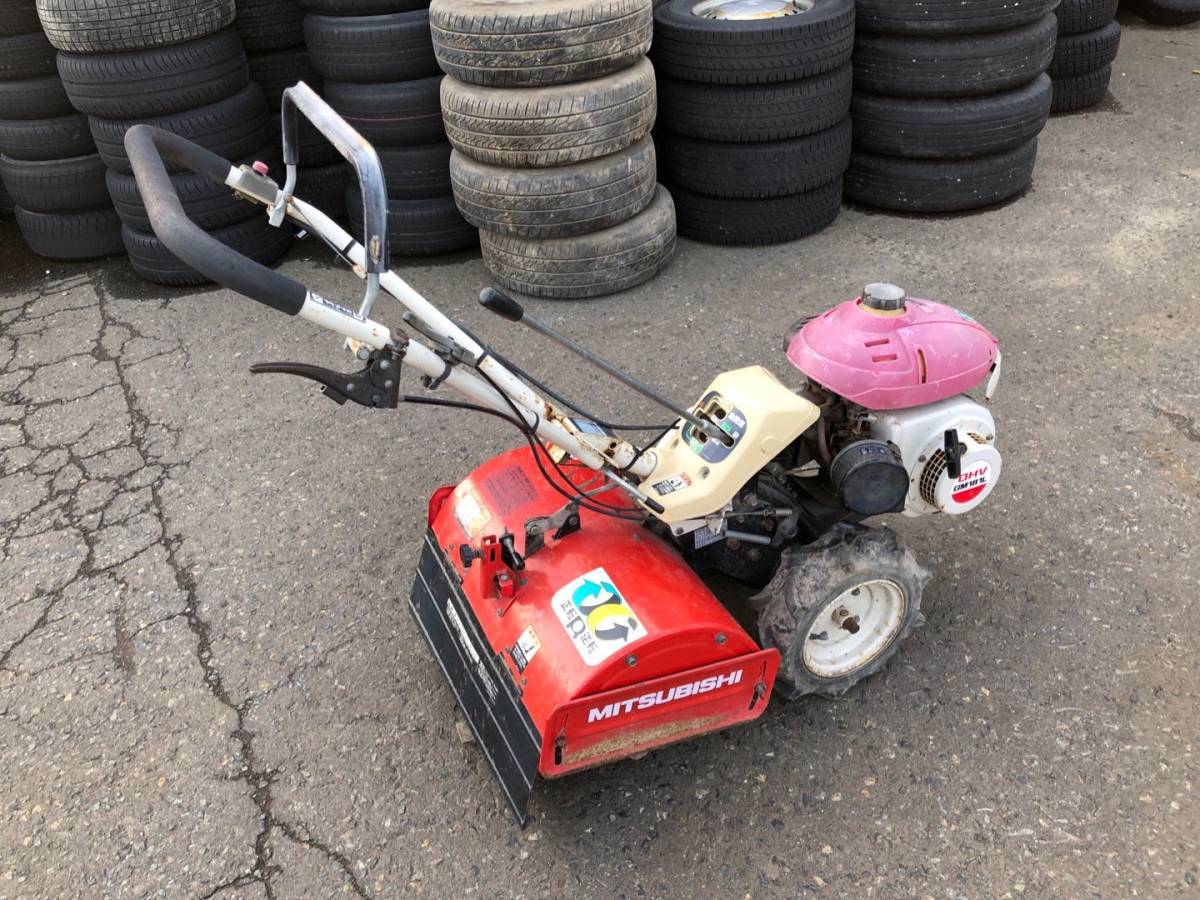 秋田発 三菱MMR60 3.5馬力 管理機 耕運機 正転/逆転ロータリー 2速