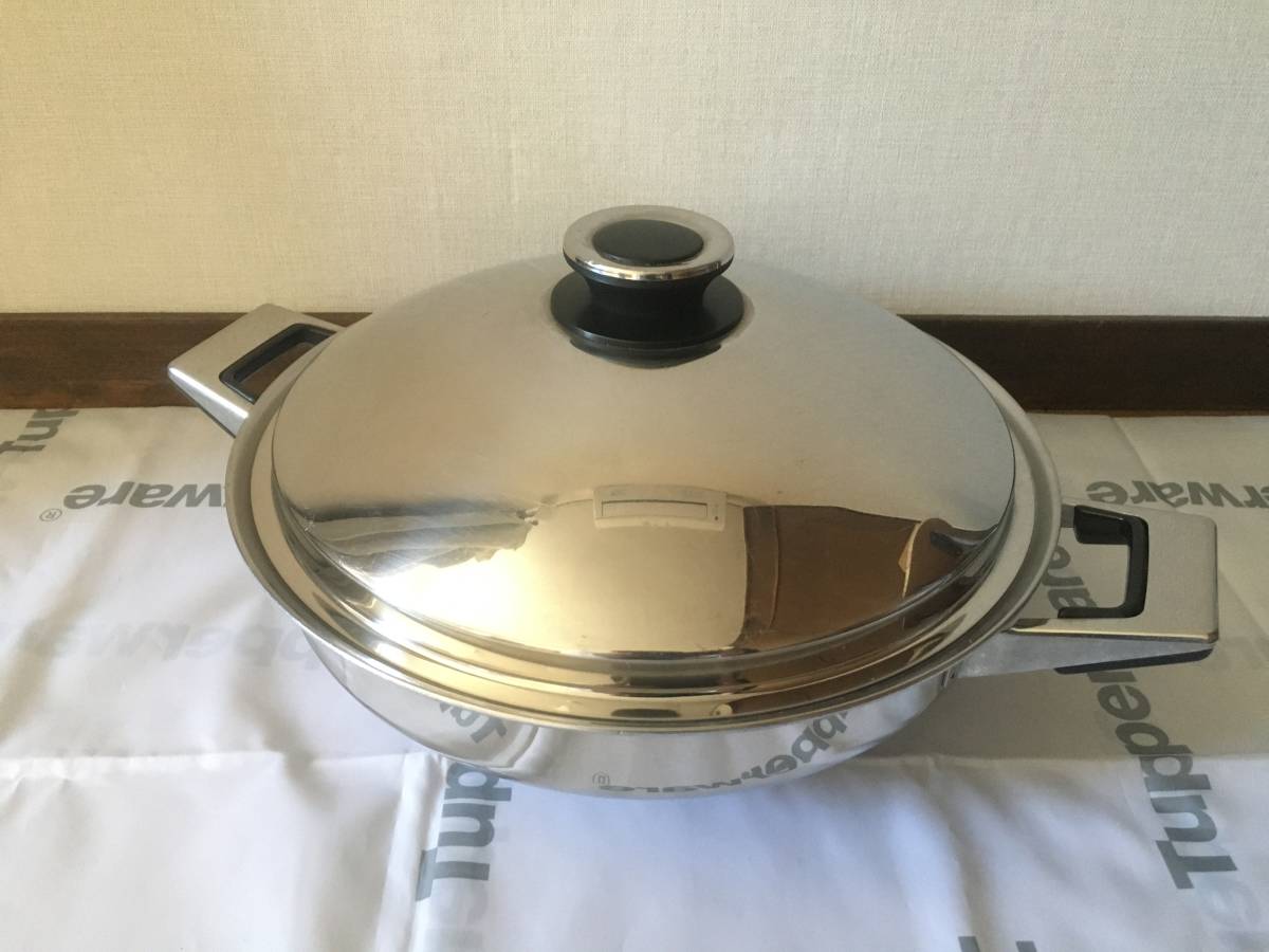 中古】タッパーウェア/レインボークッカー/28cmウォック/中華鍋