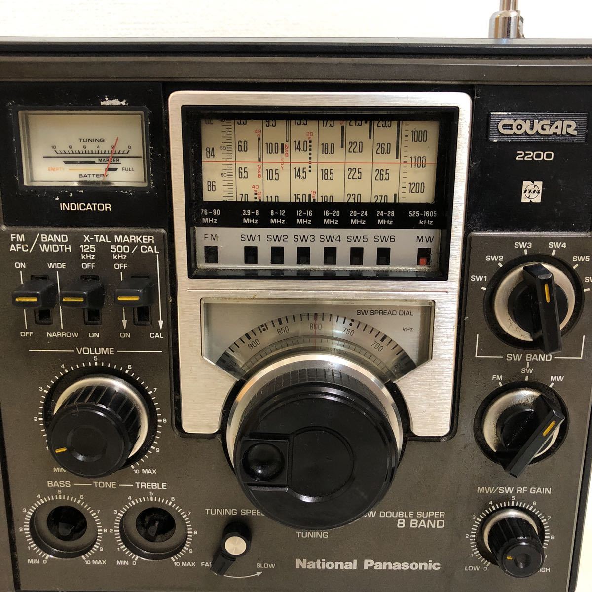 安い通販 National Panasonic / COUGAR クーガRFー2200 BCLラジオ ジャンク