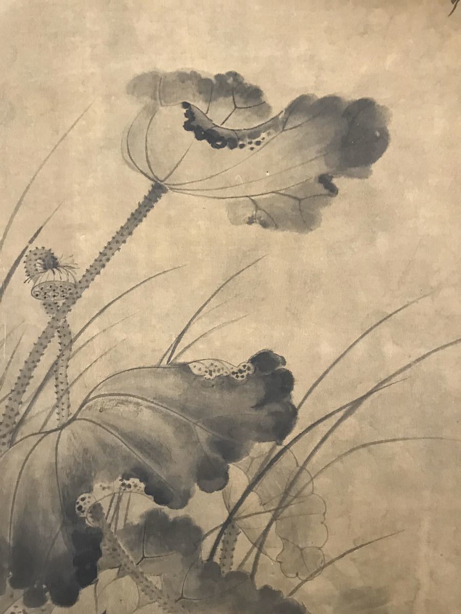 雅集]模写 掛け軸 中国画 沈周 花鳥図 美術品 水墨画 【公式通販】