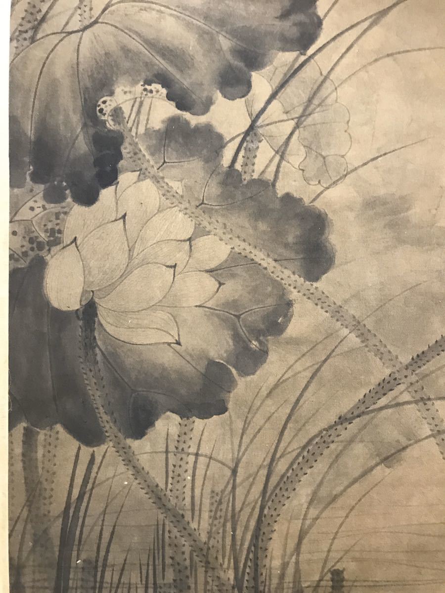 雅集]模写 掛け軸 中国画 沈周 花鳥図 美術品 水墨画 【公式通販】