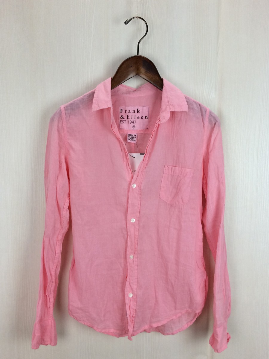 Frank & Eileen 長袖シャツ ピンク XS(Mサイズ) Frank&Eileen XS 