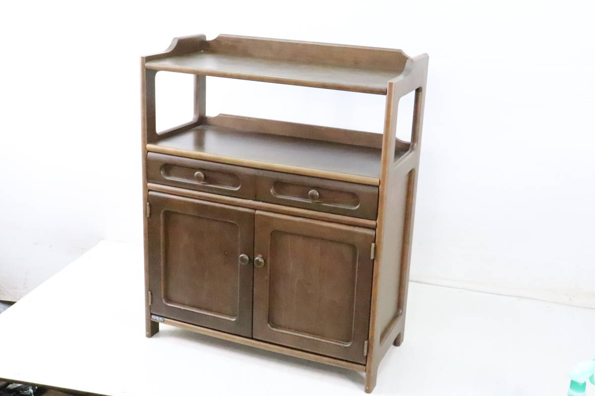 00②【中古】カリモク korimako 飾り台 キャビネット 電話台 *家具