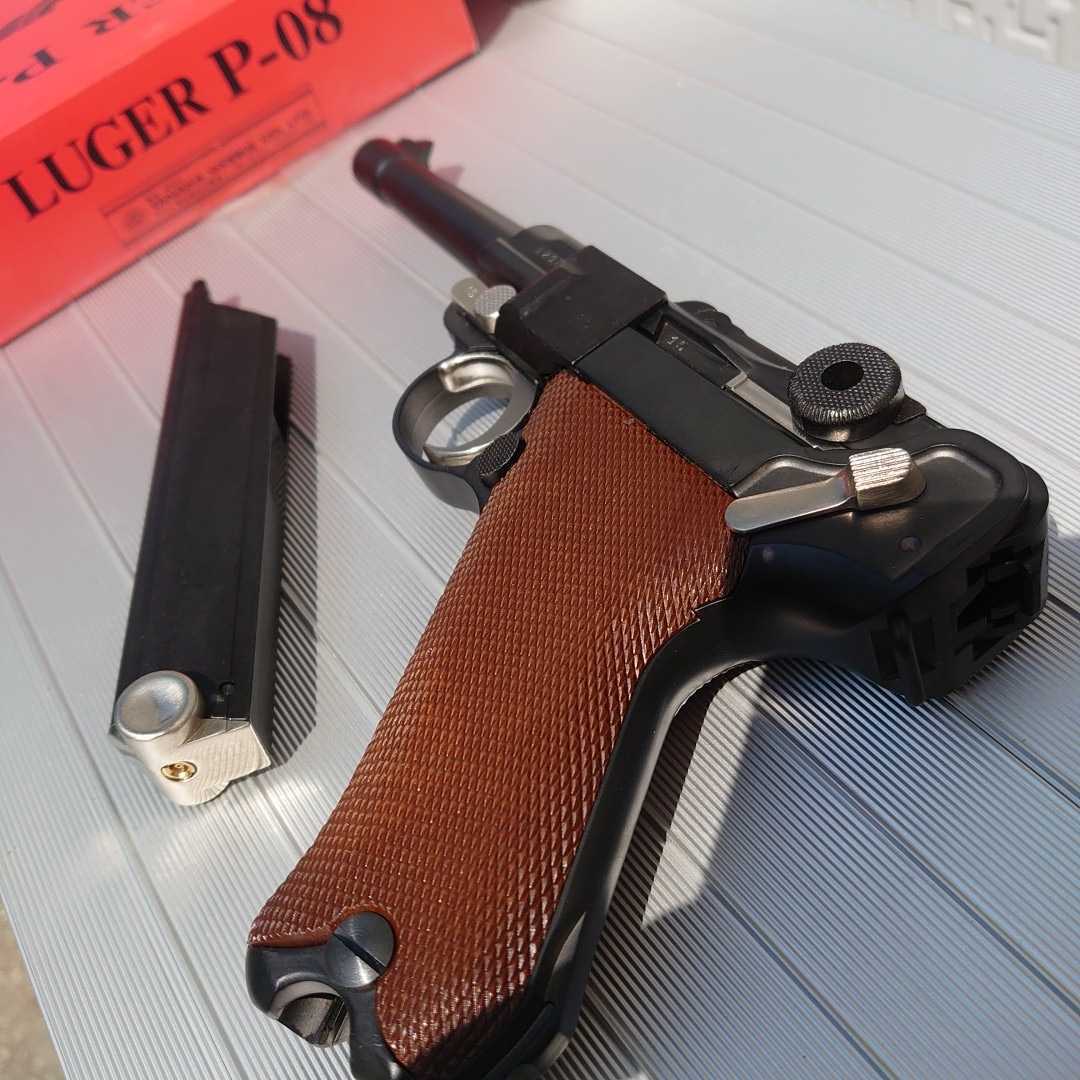 ガスガン・保管品】 タナカ ワークス ルガー P08 LUGER 説明書 箱あり