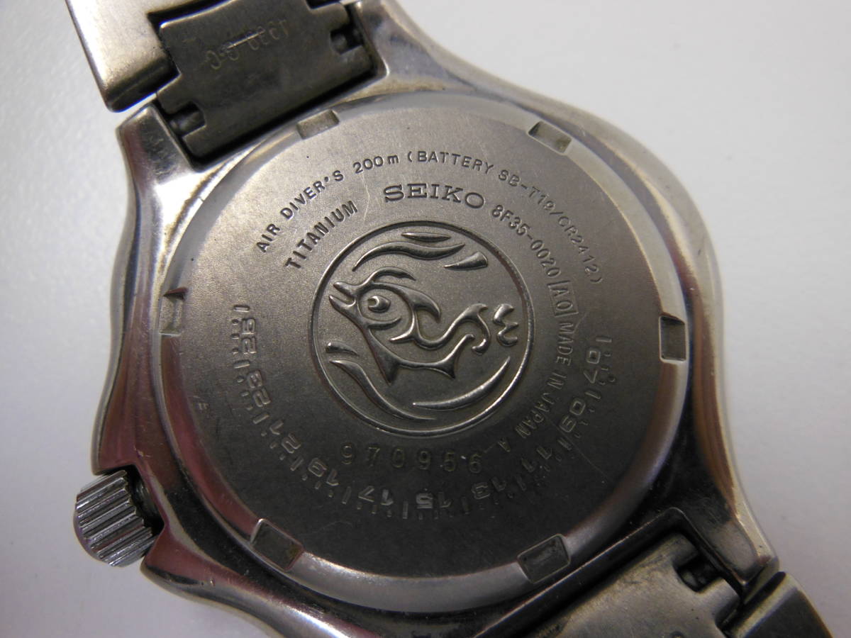 8F35-0020 ダイバー チタン SEIKO パーペチュアルカレンダー 軽量 