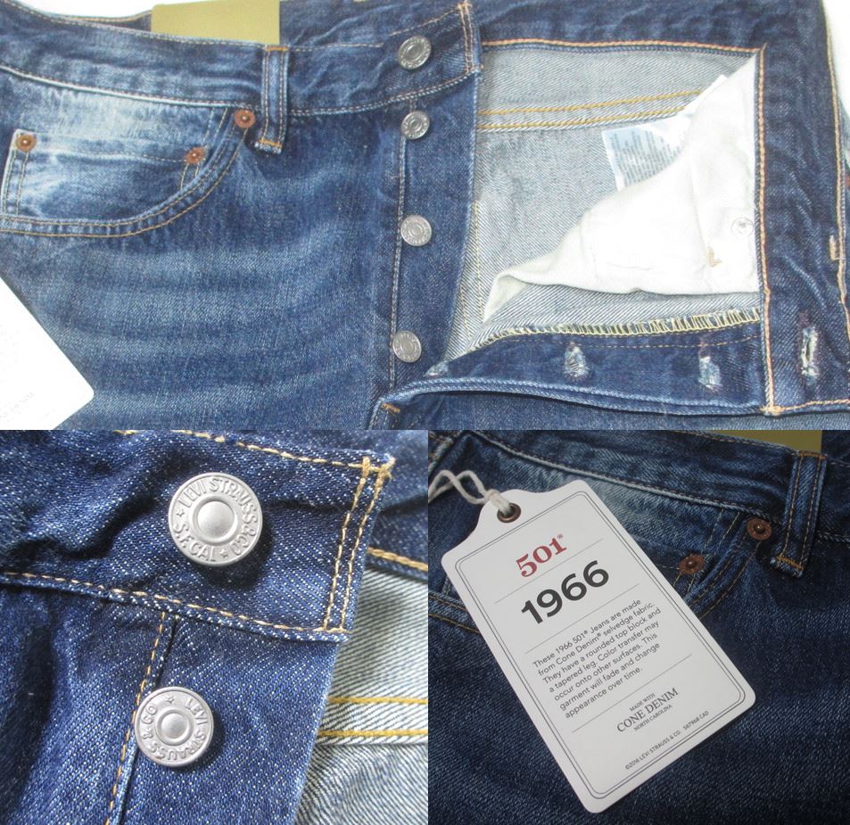 新品 LEVIS Vintage Clothing 66501-0130 W30 トルコ製 1966年モデル 