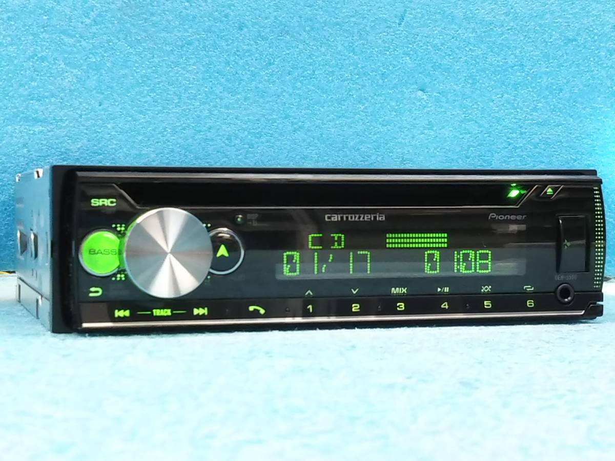 カロッツエリア　DEH5500 Bluetooth、CD.ラジオプレーヤー ☆カロッツェリア DEH-5500 1DIN CDプレーヤー Bluetooth/CD/USB 箱