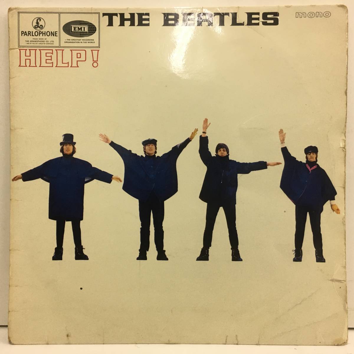 ☆即決 BEATLES help UKオリジナル MONO 2/2 枝2AR/7HA カバー破れ少々