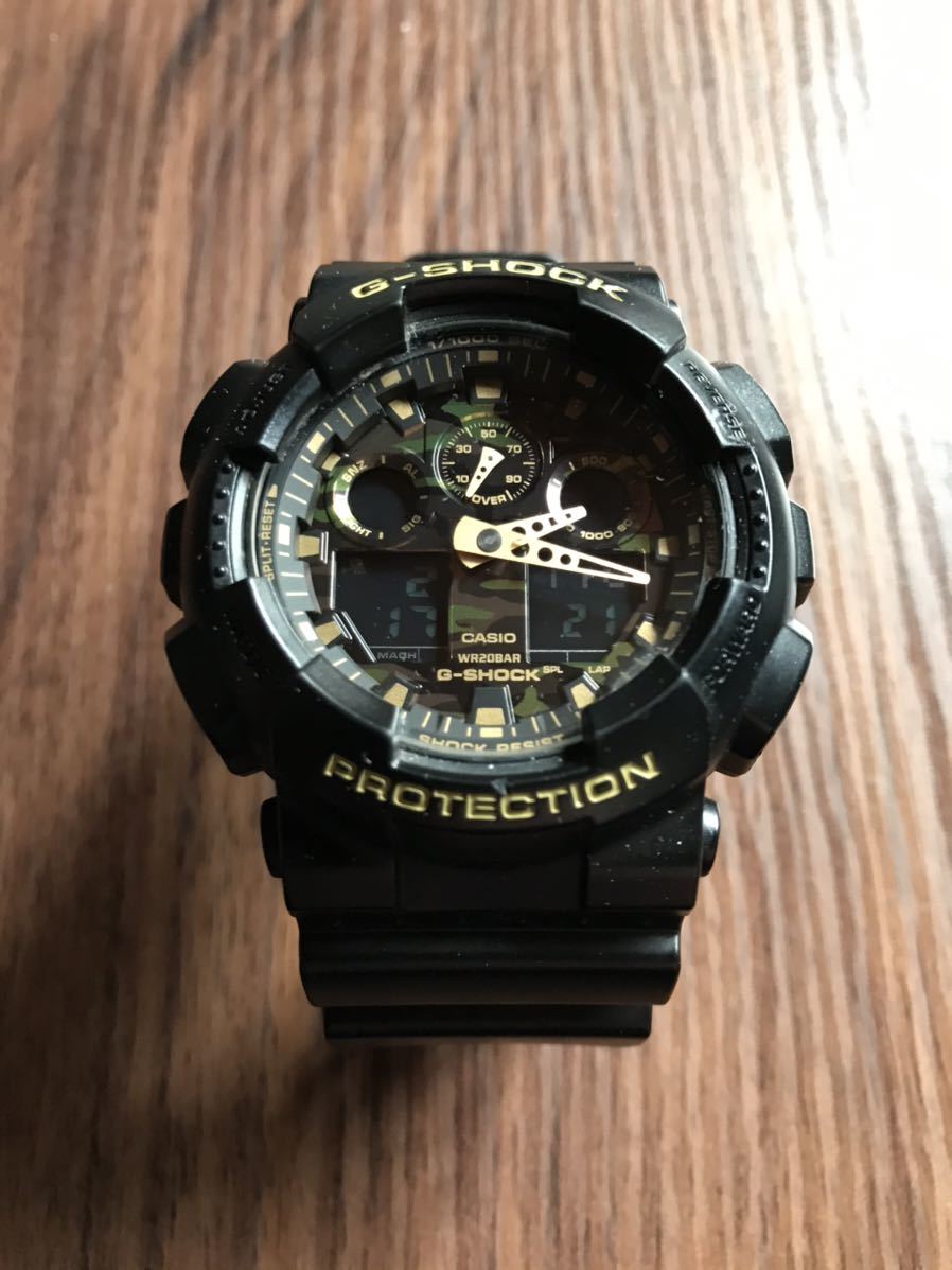 G-SHOCK GA-100CF 迷彩 ブラック 腕時計 CASIO G-SHOCK Gショック 
