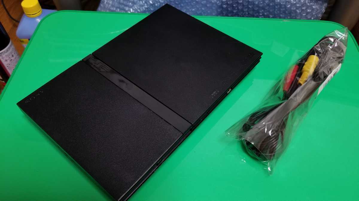 PS2 薄型 本体 ☆ PlayStation 黒 すぐ遊べるセット SCPH-70000 CB