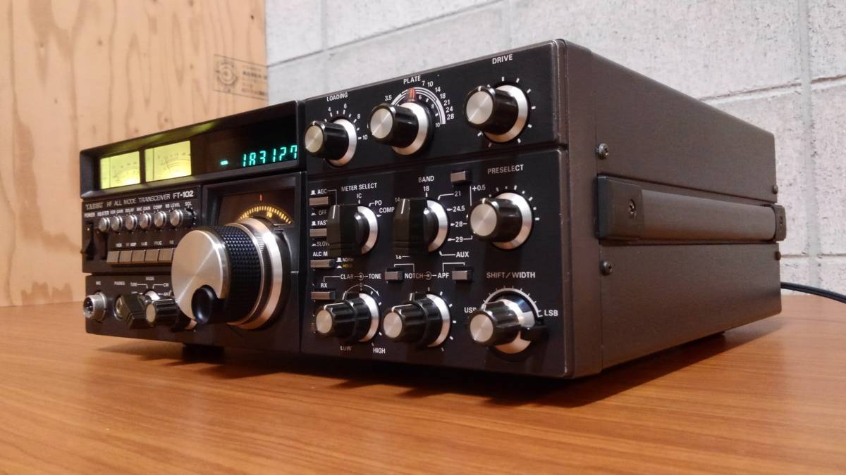□YAESU FT-102 ヤエス HF オールモード トランシーバー 八重洲無線