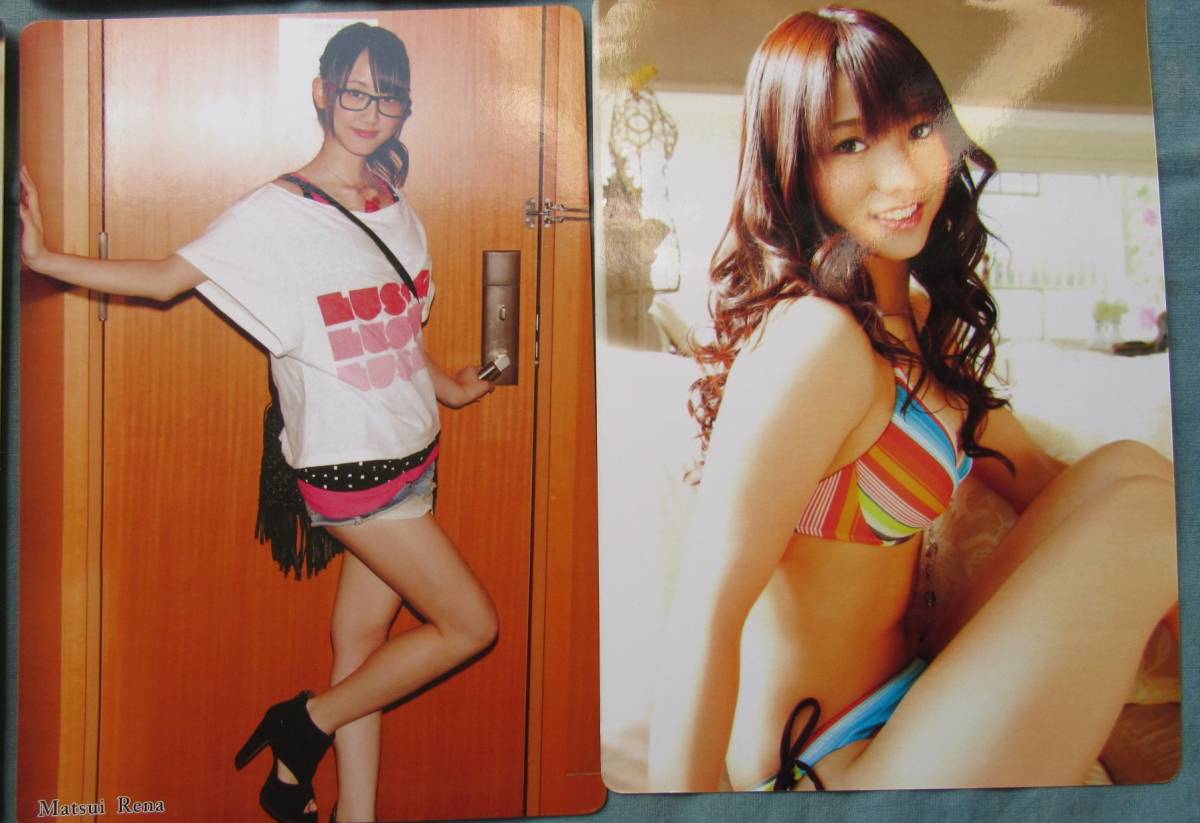 7 AKB48初期 下敷き 6枚セット 前田敦子 松井珠理奈 松井玲奈 卒業