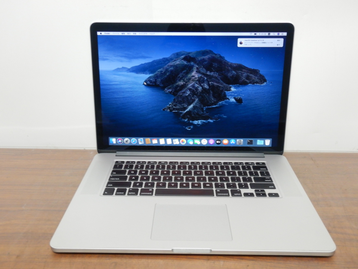 高速SSD256GB 中古 15.4型 2013式ノートPC GT650M MacBook Pro A1398