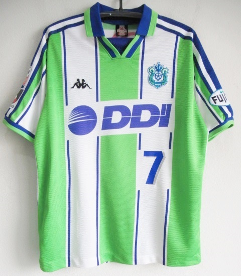 豊富な，正規品 ベルマーレ平塚 1997-1998HOME半袖ユニフォーム＃7中田英寿 Mサイズ(Jリーグ)｜売買されたオークション情報、yahooの商品情報をアーカイブ公開 - オークファン ユニフォーム