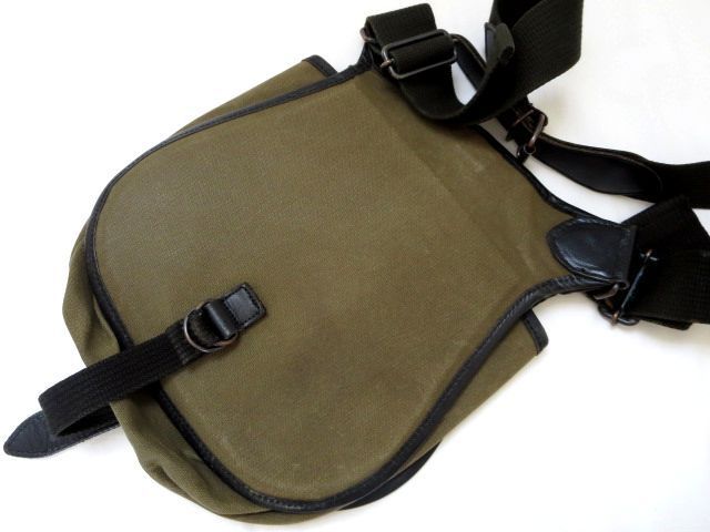 HAROLD'S GEARハロルズギアショルダーバッグ キャンバス×本革レザー